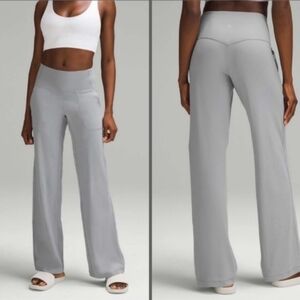 NWT Lululemon Align High-Rise Wide Leg Pant w/ pockets Regular Rhino Grey Sz. 12